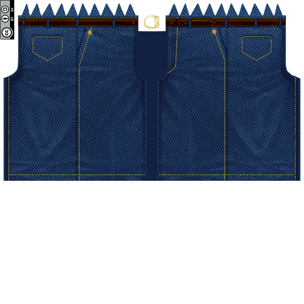 【VRoid/無料】デニムのハーパン