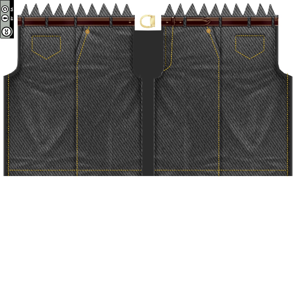 【VRoid/無料】デニムのハーパン