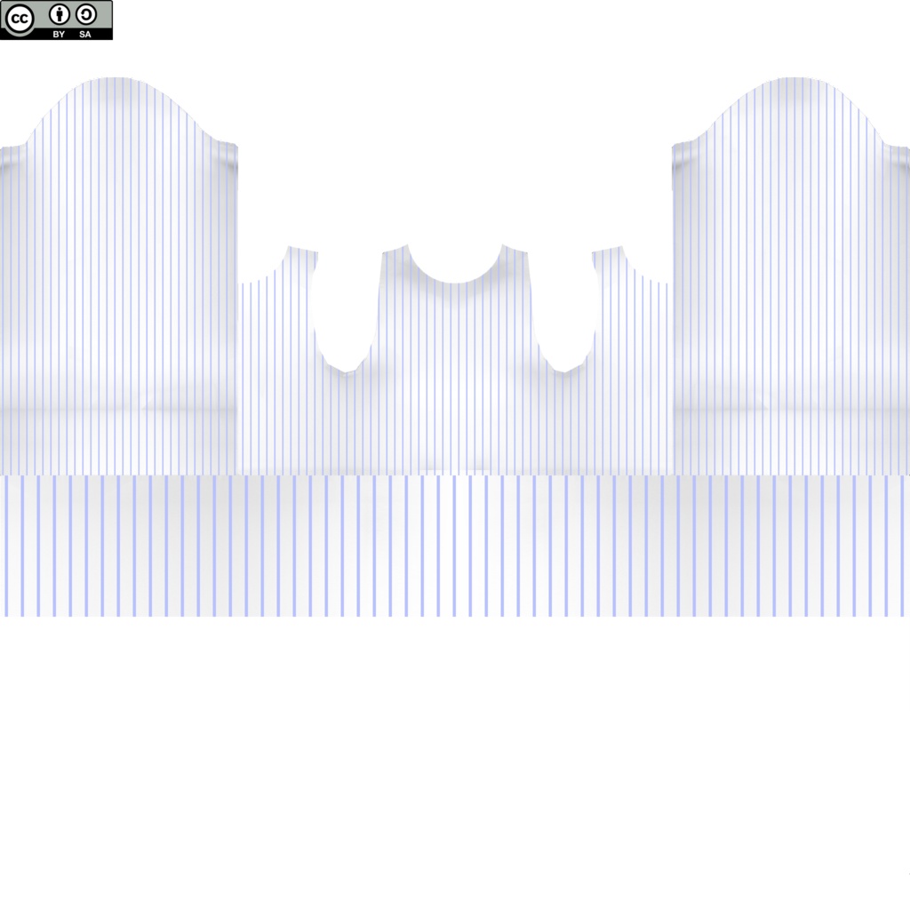 【VRoid/無料】ストライプシャツ