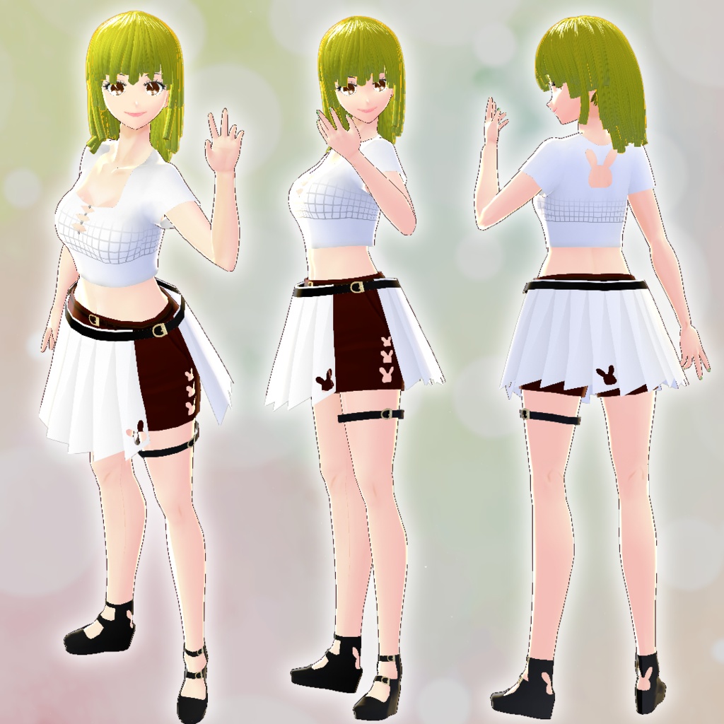 【VRoid/無料】うさぎ切り抜きセット