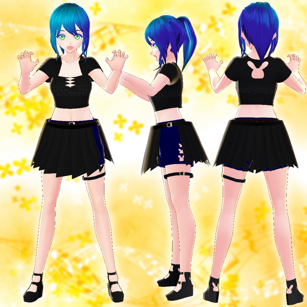 【VRoid/無料】うさぎ切り抜きセット