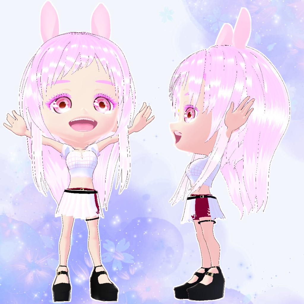 【VRoid正式版／無料】ちびキャラ参考パラメータ