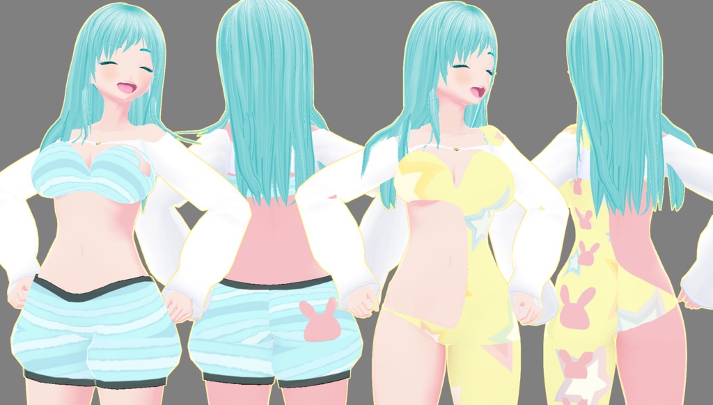 【VRoid正式版/無料】うさぎスポーティ