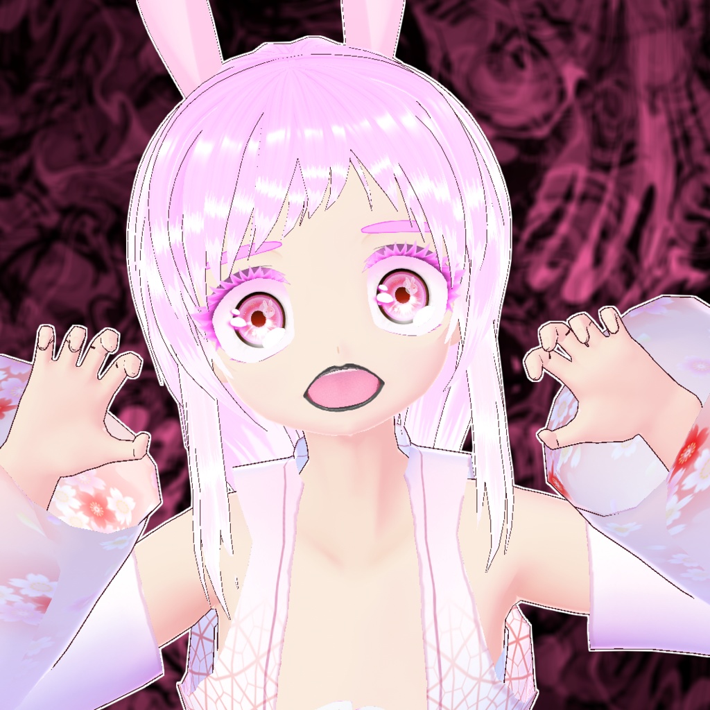 【VRoid正式版/無料】花リップ8色セット