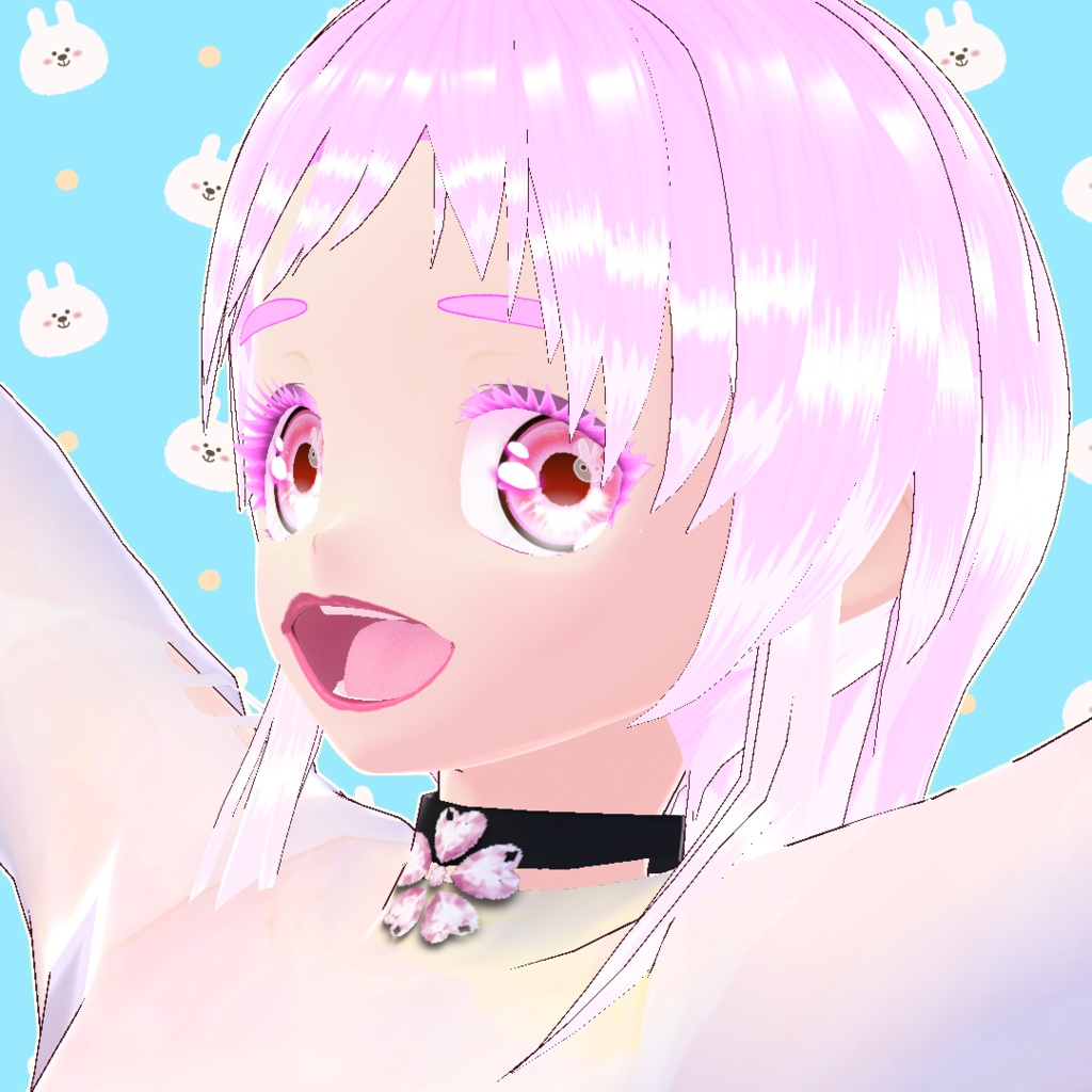 【VRoid正式版/無料】花リップ8色セット