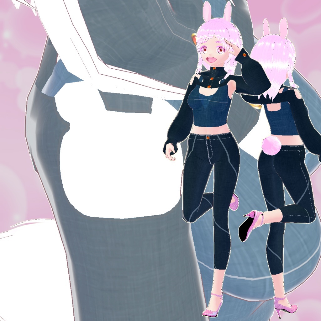 【VRoid正式版/無料】うさぎスリム