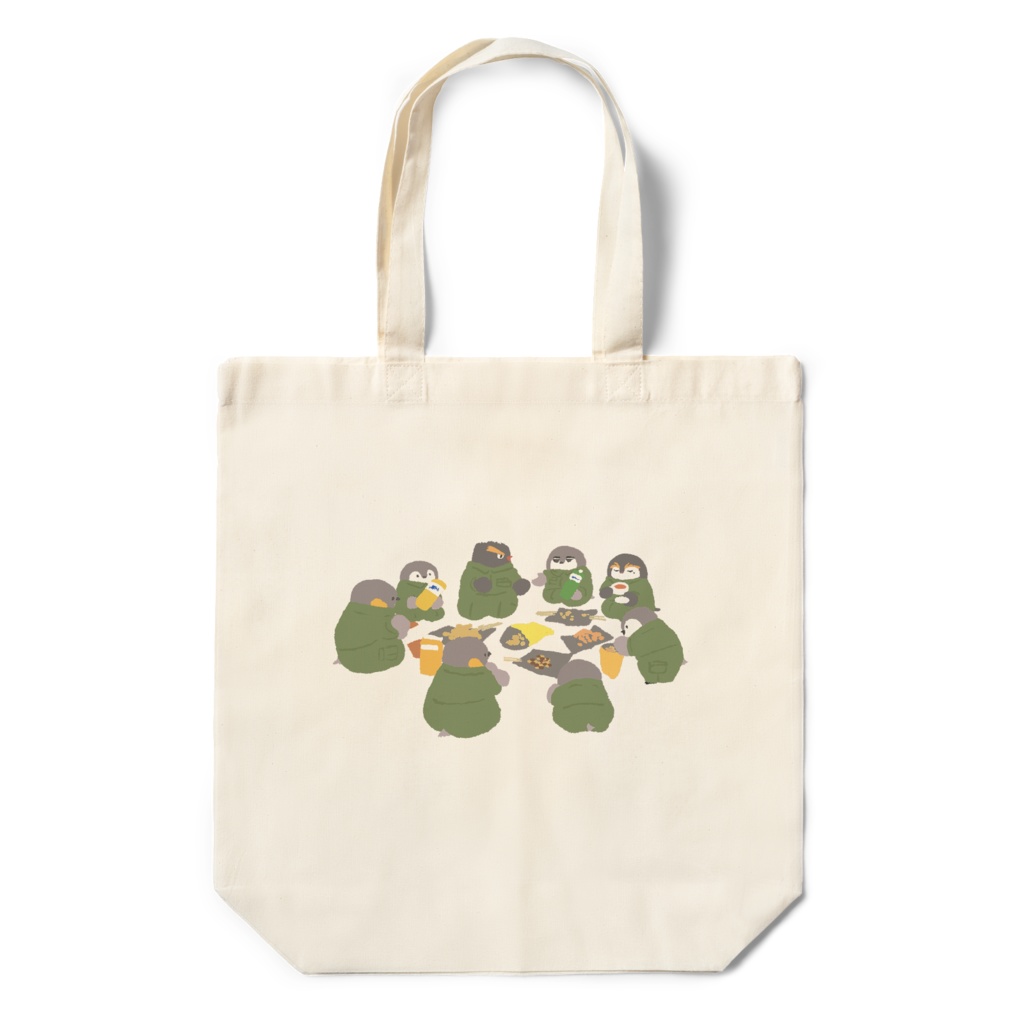 部屋会ペンギン 薄手エコバッグ