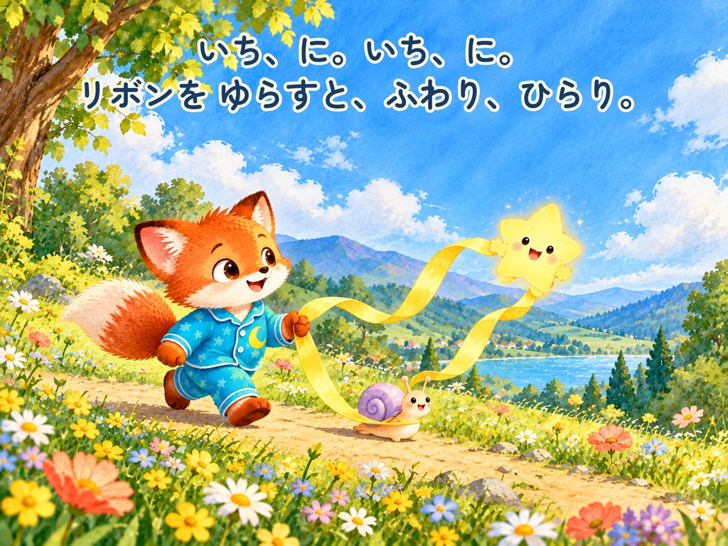 ルゥとポッケの くるくるパレード|昼の森の絵本【PDF・全25ページ】