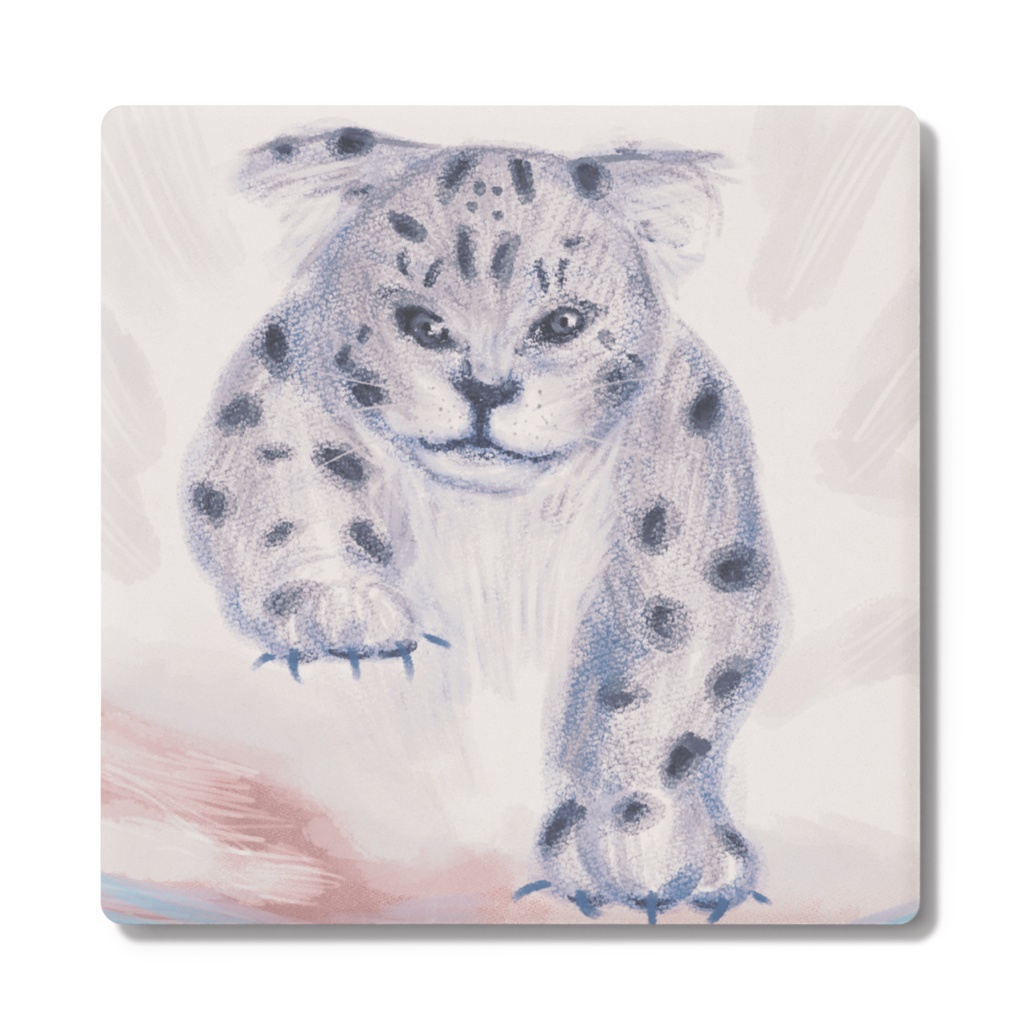 ユキヒョウのコースター