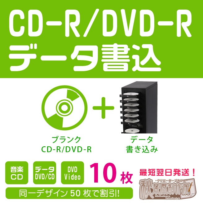 CD-R/DVD-R＋データ書込み