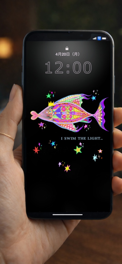 Swimmer of Light 001｜光を泳ぐ者｜スマホ壁紙