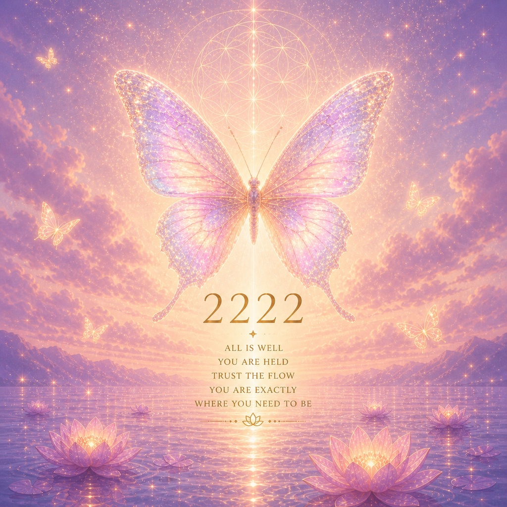 Divine Message 002|2222|調和と信頼|スマホ壁紙