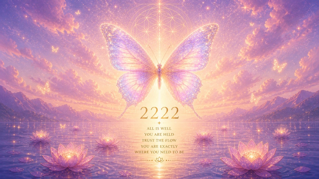 Divine Message 002|2222|調和と信頼|スマホ壁紙