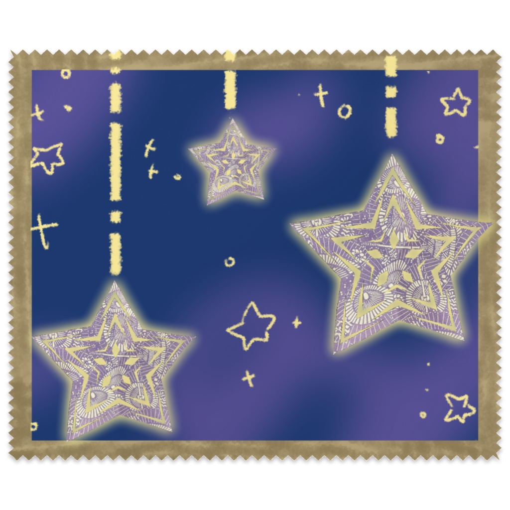 切り絵眼鏡拭き
