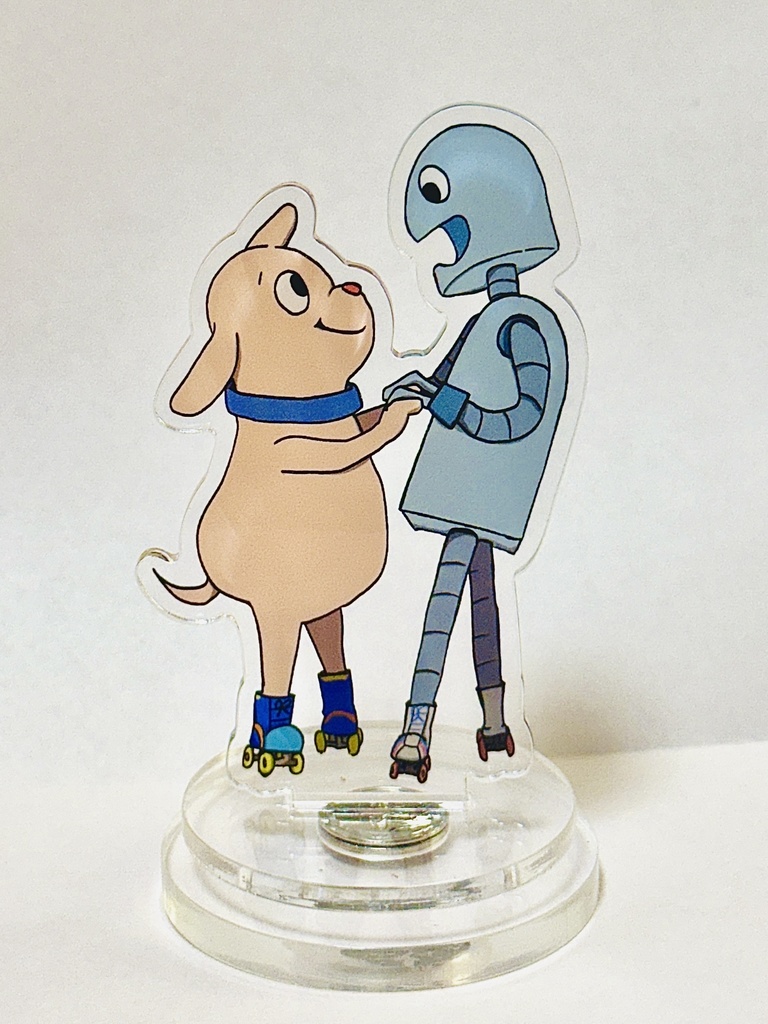 くるくる回るアクリルスタンド