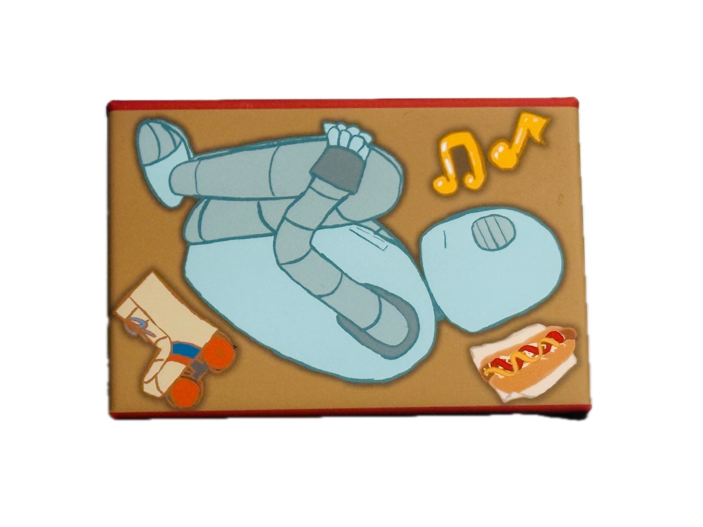 四角形缶バッジ