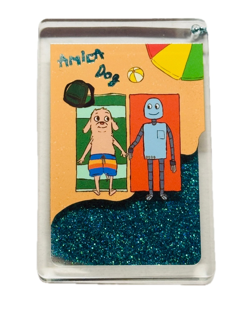 グリッター流砂アクリルキーホルダー