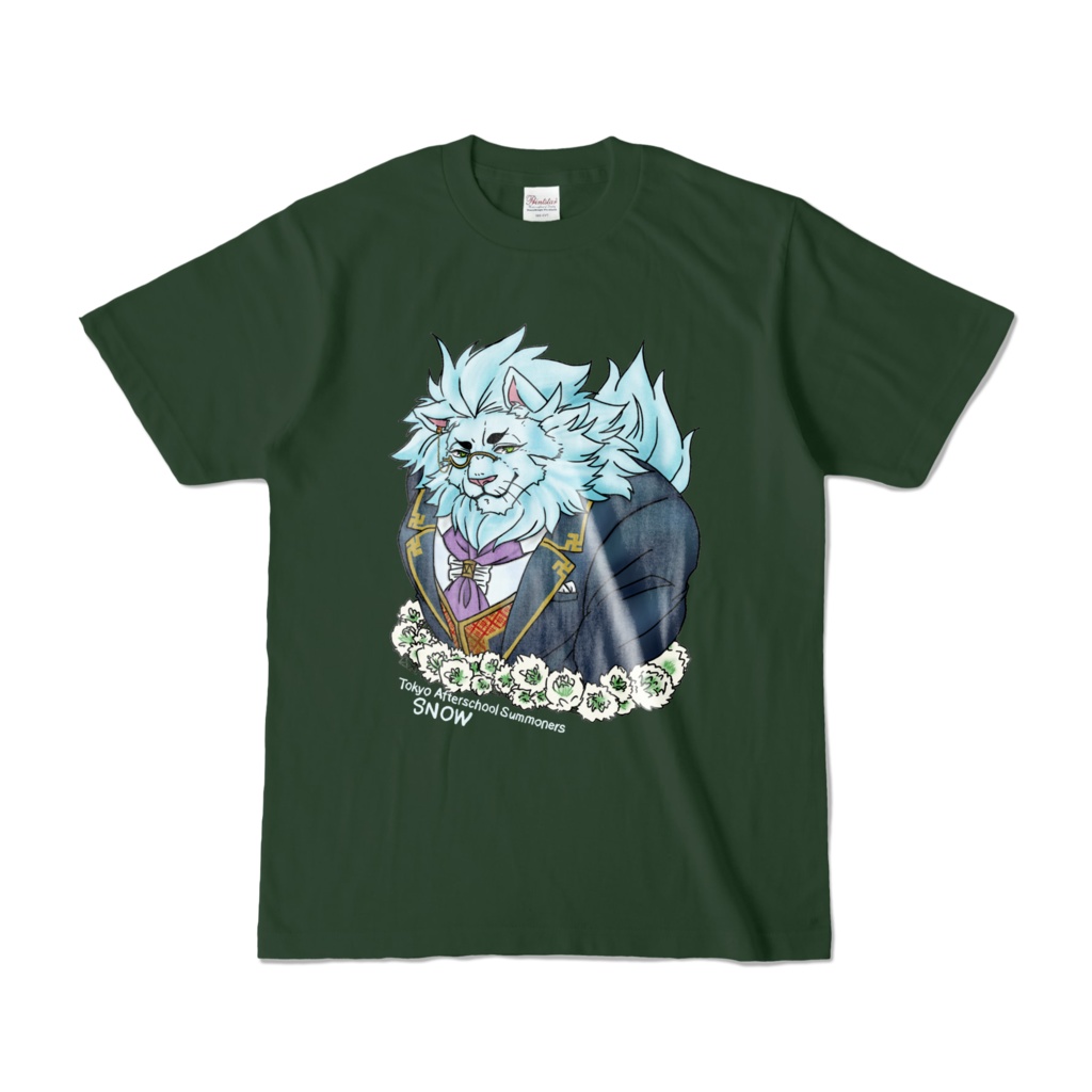 【放サモ】スノウさんTシャツ、白詰草。