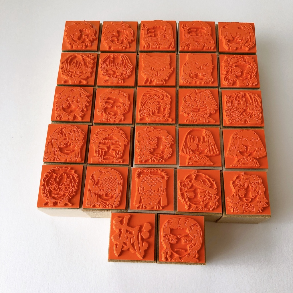 鬼滅の刃 キャラ&イメージスタンプ ハンコ 【弐の型】