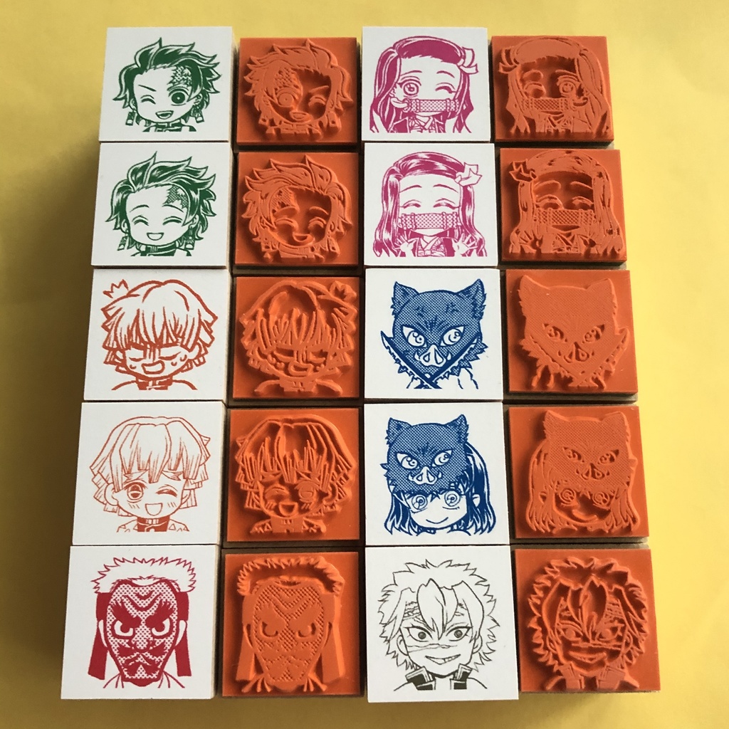 鬼滅の刃 キャラ&イメージスタンプ ハンコ 【弐の型】