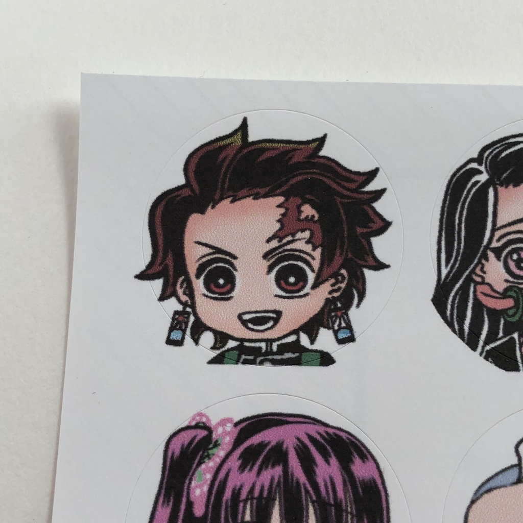 鬼滅の刃シール 円形3cm