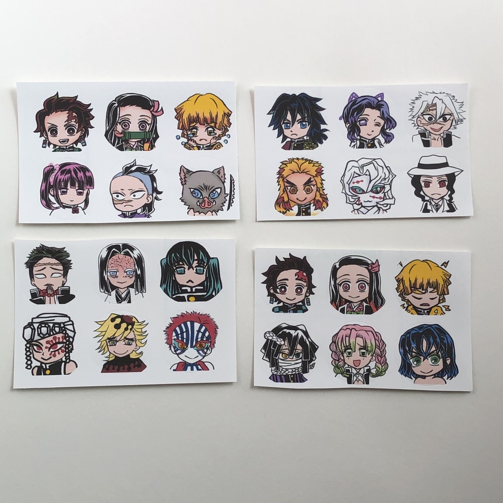 鬼滅の刃シール 円形3cm