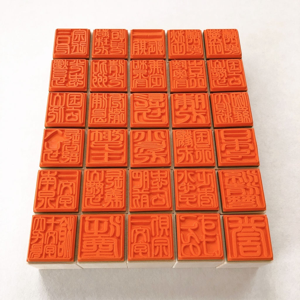 刀紋スタンプ 刀剣乱舞 ぷち紋のみ 1cm はんこ とうらぶ - 鮮紅