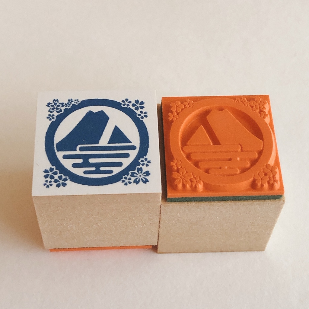 刀紋スタンプ 刀剣乱舞 ~誉~桜付き紋 2cm はんこ とうらぶ