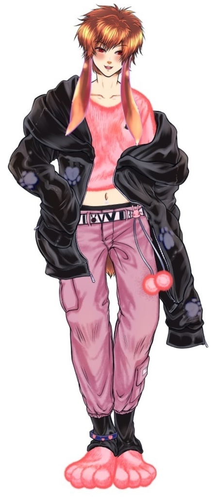 【Live2Dモデル(一体限定)】ロップイヤーのうさぎ青年