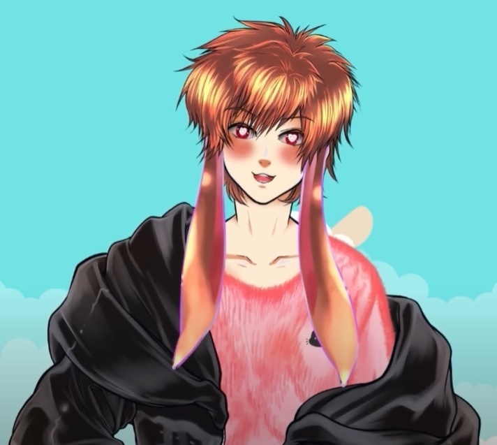 【Live2Dモデル(一体限定)】ロップイヤーのうさぎ青年