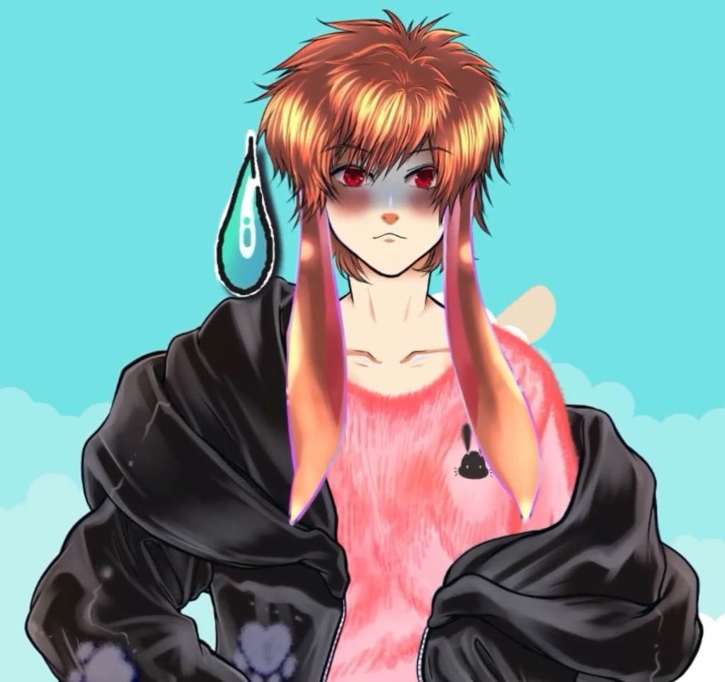 【Live2Dモデル(一体限定)】ロップイヤーのうさぎ青年