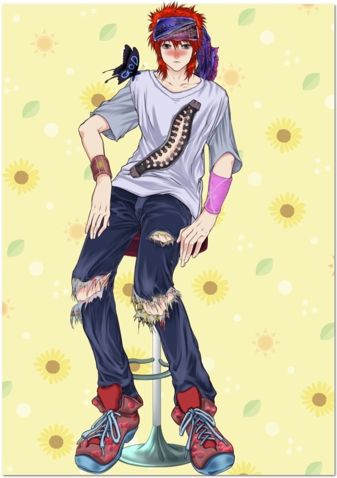 【Live2Dモデル(一体限定)】バンドマン青年@マイク持ち可能