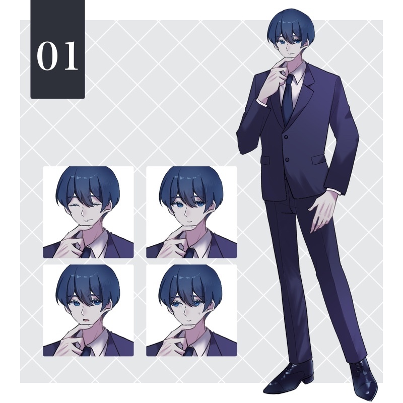 【無料版あり】全身立ち絵男女セット01