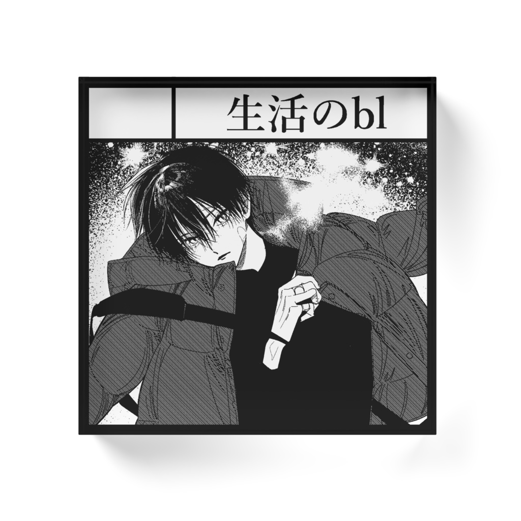 サークルカットアクリルブロック 002