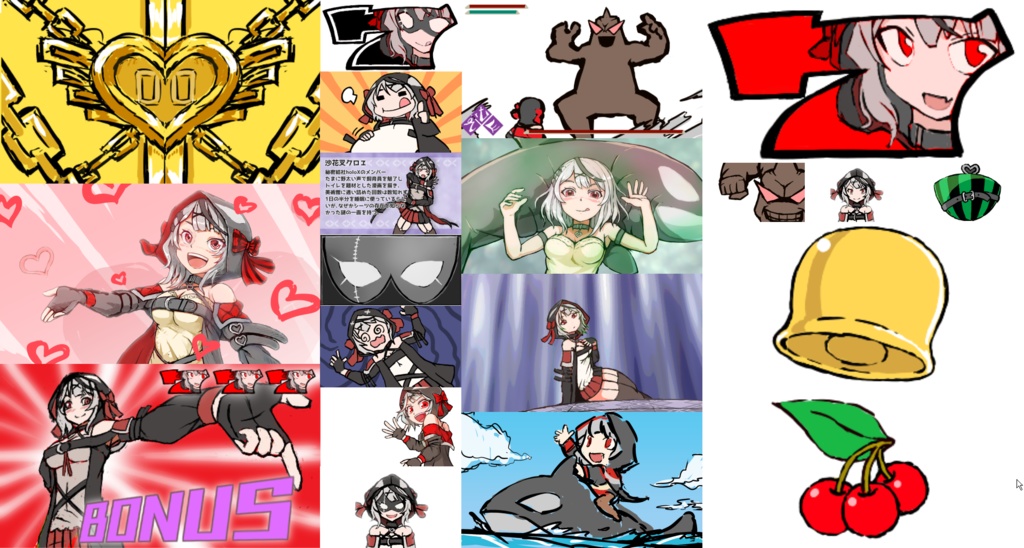 非公式 沙花叉クロヱスロット 回胴少女サカマ<><タギカ