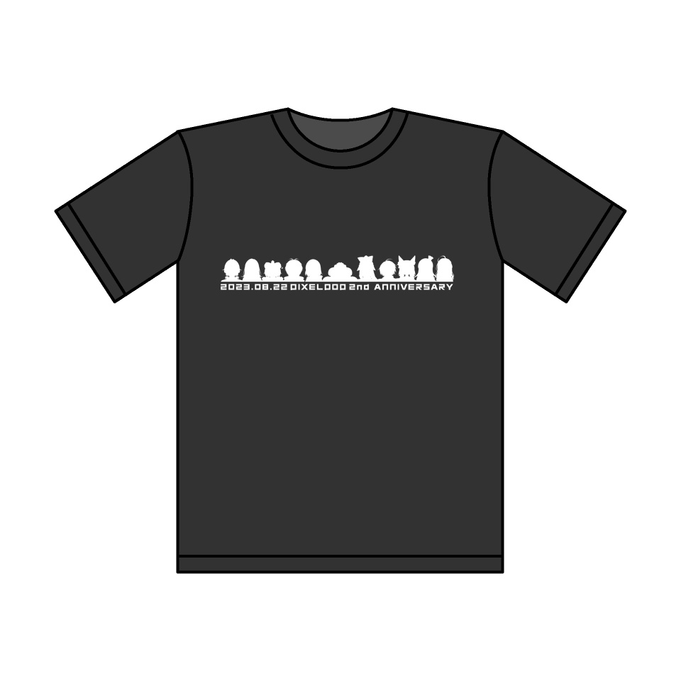 【受注生産】PIXELPOP 2nd Anniversary 記念Tシャツ