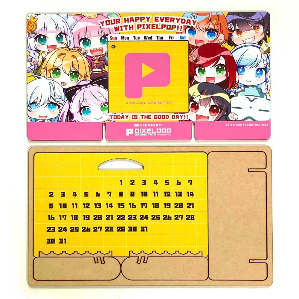 【受注生産】PIXELPOP万年カレンダー
