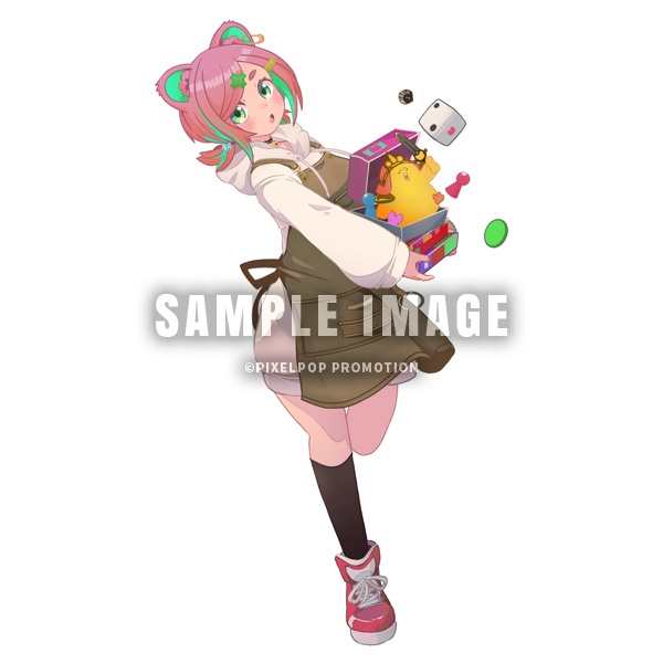 【受注生産】池袋上さまコラボ アクリルスタンド【くまのこぴぴこ】