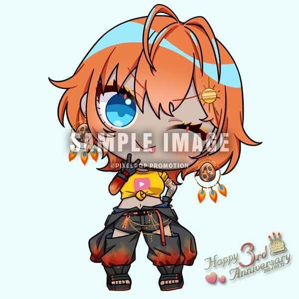 【3周年記念】ピクポTアクリルキーホルダー【受注生産】