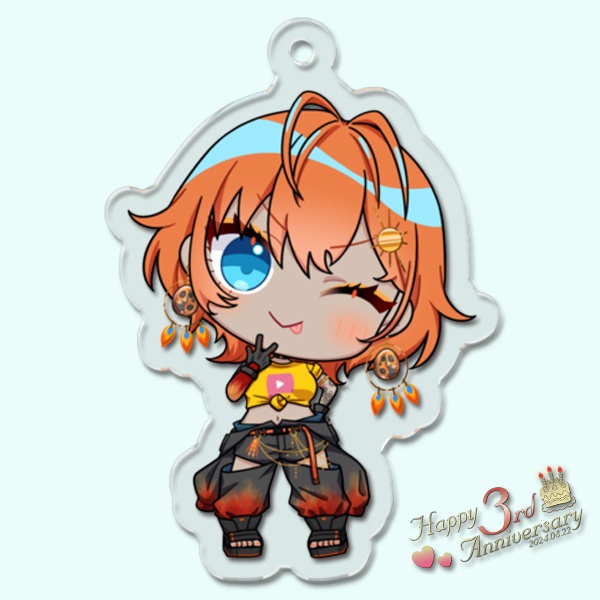 【3周年記念】ピクポTアクリルキーホルダー【受注生産】