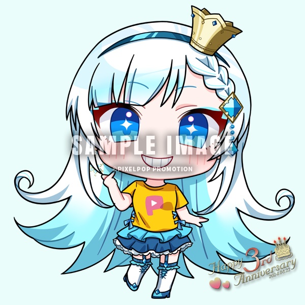 【3周年記念】ピクポTアクリルキーホルダー【受注生産】