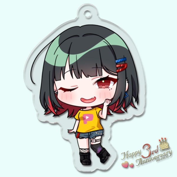 【3周年記念】ピクポTアクリルキーホルダー【受注生産】