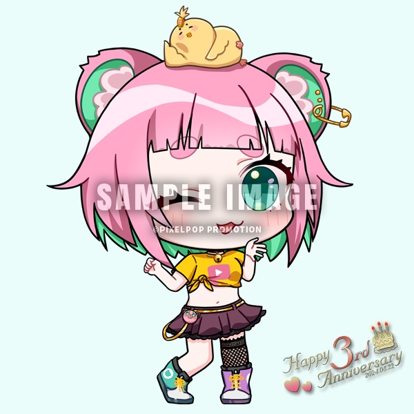 【3周年記念】ピクポTアクリルキーホルダー【受注生産】