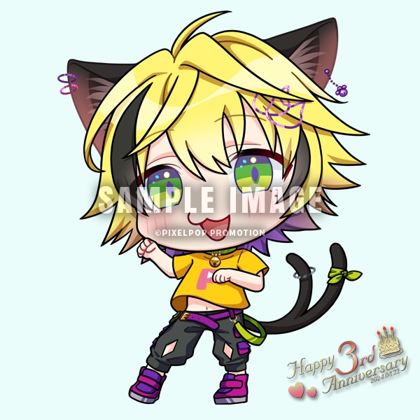 【3周年記念】ピクポTアクリルキーホルダー【受注生産】