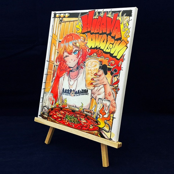 【暁月ヒバナ】キャンバスボード2023「バーニングメロディック 」復刻【受注生産】