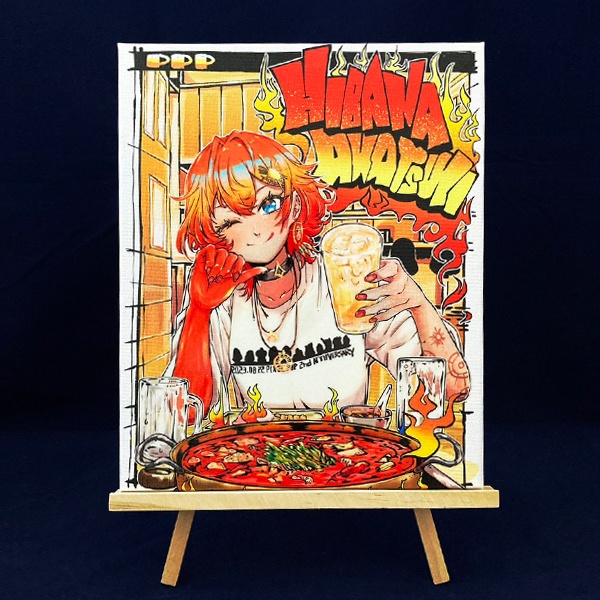 【暁月ヒバナ】キャンバスボード2023「バーニングメロディック 」復刻【受注生産】