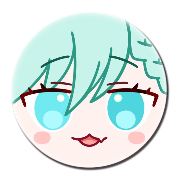 【祇城レイ】ぷにぷに缶バッジ【受注生産】