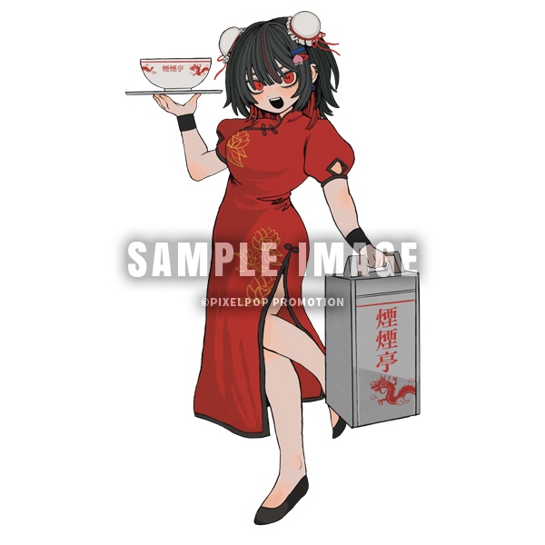 【煙火草れまこ】煙煙亭チャイナVer.オリジナルアクリルスタンド【受注生産】