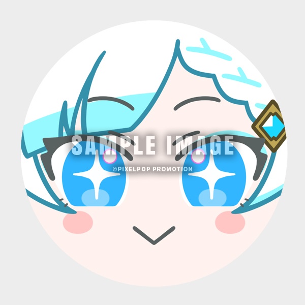 【白姫つぶら】ぷにぷに缶バッジ【受注生産】