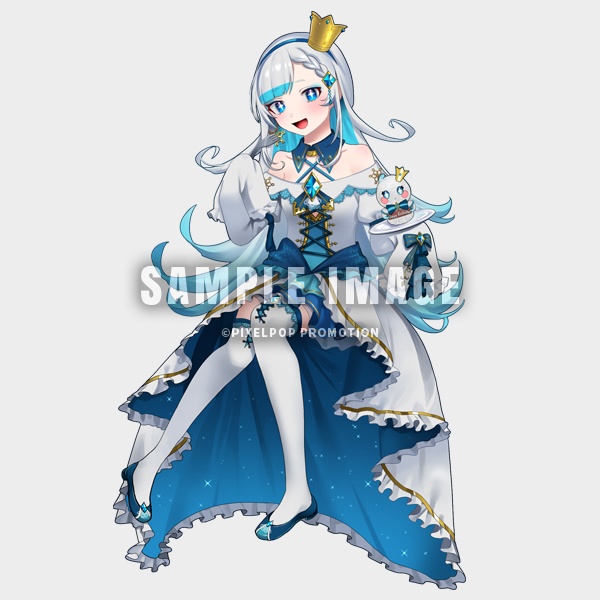 【白姫つぶら】オリジナルアクリルスタンド(ポストカード付)【受注生産】